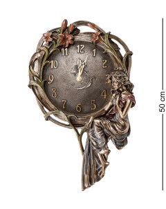 Панно часы Девушка и лилии WS 941 Veronese