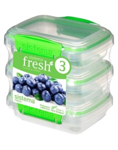 Набор контейнеров для СВЧ Pack Fresh 921523 Зеленый Прозрачный Sistema