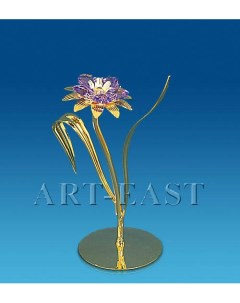 Фигурка Цветок с двумя листочками с цв кр Юнион AR 4311 1 113 60451 Crystal temptations