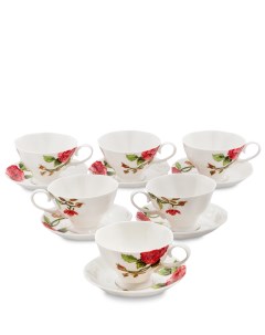 Чайный набор на 6 персон Роза Рафаэлло Pavone