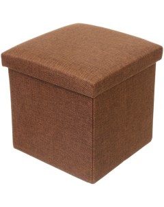 Коробка для хранения вещей Веста 980 325 коричневый пуф 31х31х30см Селфи
