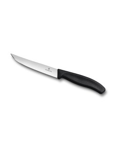 Нож для стейка и пиццы SwissClassic Gourmet 12 см чёрный Victorinox