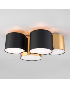 Потолочный светильник с 4 плафонами 3446 Mona Black Gold черный золотой E27 Tk lighting