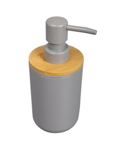 Дозатор для жидкого мыла пластик бамбук Gray PS0112FA LD Аквалиния