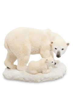 Статуэтка Белый медведь с детенышем Veronese