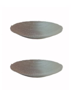 Блюдо сервировочное стекло Аксам Ривьера жемчуг диаметр 30см 2шт 15741 1 Akcam