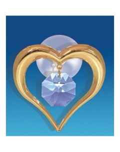 Фигурка декоративная Сердечко 5 5 см на присоске Crystal temptations