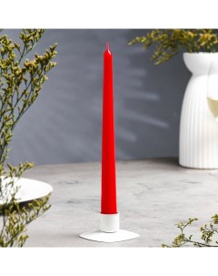 Свеча античная 2 3х 24 5 см 5 ч 55 г красная Омский свечной