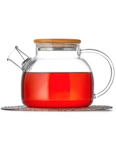 Заварочный чайник 500 мл teapot_01_500 стеклянный жаропрочный с фильтром пружинкой Hayt