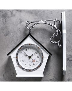 Часы двойные серия Садовые Домик 32х40 см Baojuzi