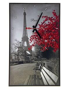 Часы серия Город Цветущее дерево в Париже 37х60 см Timebox