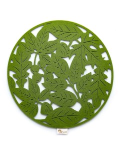 Салфетка Сервировочная 35 Q Leaf Зеленный Arya