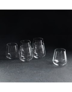 Набор стаканов для воды Сандра 6 шт 290 мл хрустальное стекло Crystal bohemia