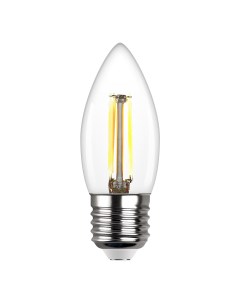 Лампа filament свеча С37 7Вт E27 4000K 730Лм 32489 8 Rev