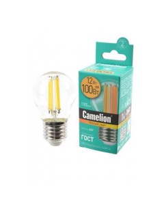 Лампа LED12 G45 FL 830 E27 Camelion