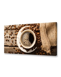 Картина на холсте Утренний кофе 50х100 см Topposters