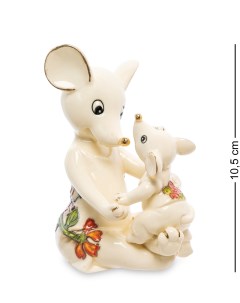 Фигурка Мышь с малышом Pavone