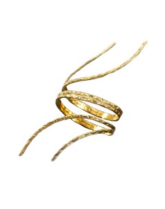 Кольцо для салфетки Нити d 5 см цвет золотой Space market