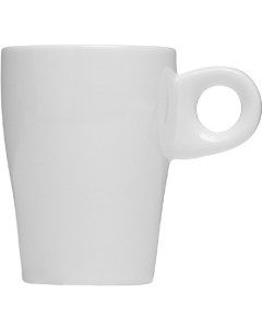 Чашка кофейная 80мл 75х52х70мм фарфор белый Kunstwerk