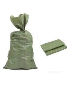 Мешок для строительного мусора зеленый 55см 95 см 20 шт Brosis.trade