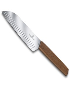 Нож сантоку 6 9050 17KG лезвие 17 см рифленое дерево Victorinox