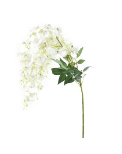 Цветок искусственный на ножке Онцидиум белая 110 см 7180247 Gloria garden