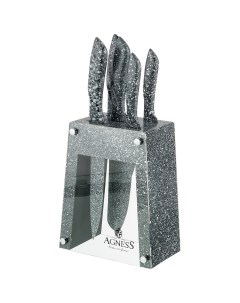 Набор ножей на пластиковой подставке 6 предметов 911 679 Agness