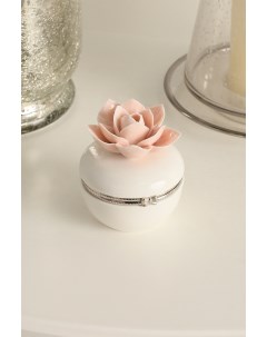 Шкатулка 6x7 см розово белый керамика 389226 Home philosophy