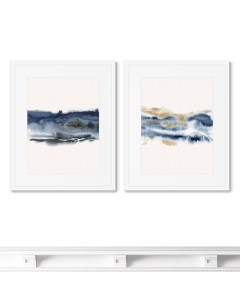 Набор из 2 х репродукций картин в раме Seashore composition Размер каждой 42х52см Картины в квартиру