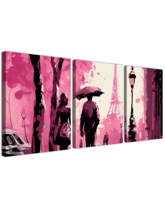 Картина Розовый Париж 66х156 см MDT0369 Добродаров