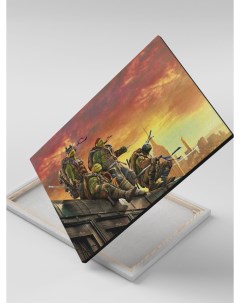 Картина на холсте TMNT Черепашки ниндзя 30x40 Сувенирshop