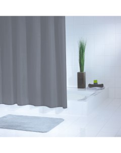 Штора для ванных комнат Standard серый серебряный 180 200 Ridder