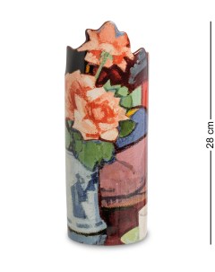 Ваза Pink Roses Chinese Vase Сэмюэл Джон Пепло Silhouette d art Parastone