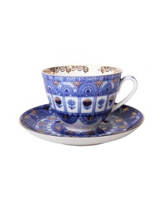 Чашка с блюдцем чайная ИФЗ Форма Весенняя Арочки 250 мл Императорский фарфоровый завод
