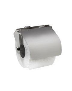 Держатель для туалетной бумаги 04 К03 настенный металлический с крышкой Аквалиния