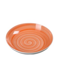 Тарелка глубокая Infinity 700 мл d 20 5 см цвет оранжевый Добрушский фарфоровый завод