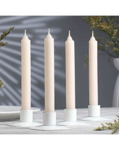 Набор свечей столовых ароматических Ваниль 4 штуки Омский свечной