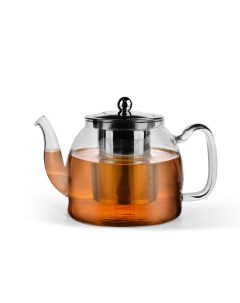 Заварочный чайник 1000 мл со стальным фильтром жаропрочное стекло 9548_ Fissman