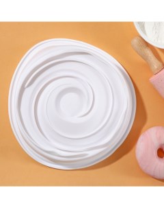 Форма для выпечки и муссовых десертов Круговорот 20x5 см цвет белый Konfinetta