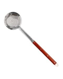 Шумовка для казана узбекская 58см диаметр 16см с деревянной ручкой Шафран