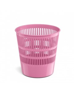 Корзина для бумаг и мусора Pastel 12 литров пластик сетчатая розовая Erich krause