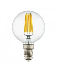 Филаментная светодиодная лампа E14 6W 4200K белый G50 Led 933804 Lightstar