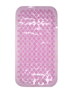 Коврик для ванной ПВХ 6434 1 ромбы противоскользящий массажный розовый Аквалиния