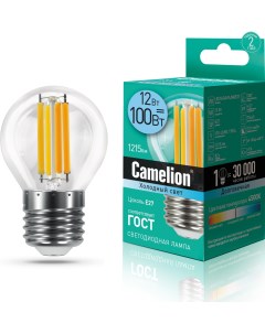 Лампа LED12 G45 FL 845 E27 Camelion