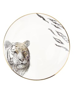 Тарелка Саванна Тигр 25х25х3 см белый 1780277 2 Nouvelle