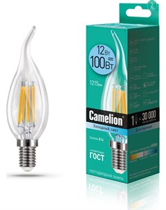 Лампа LED12 CW35 FL 845 E14 Camelion