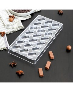 Форма для шоколада и конфет Буэно 27 5x13 5x2 5 см 21 ячейка ячейка 3 5x1 Konfinetta