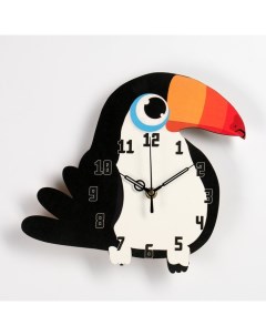 Часы настенные Детские Птица 24 х 24 см Nobrand