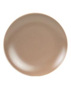 Тарелка обеденная Alfa 27 см кофе с молоком Keramika