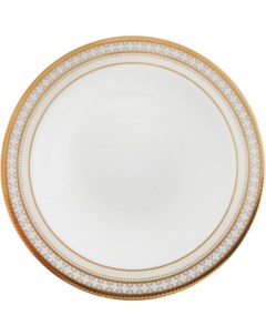 Тарелка для десерта Трефолио золотой кант 15 5 см Noritake